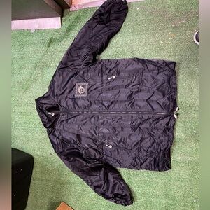 VERSACE Lizard Stamped Black Leather Jacket